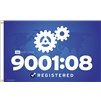 ISO 9001:2008 Flag ,4x6', Polyester
