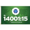 ISO 14001 Flag 5x8' Polyester