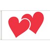 Valentine Hearts Flag, 3x5 Nylon